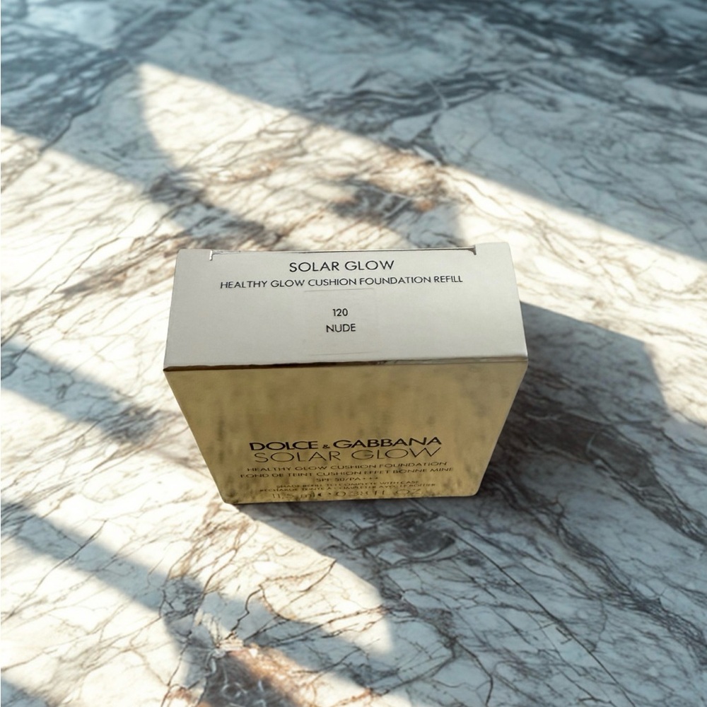 NEW Dolce & Gabbana Solar Glow Cushion Foundation Refill 120 Nude SPF50